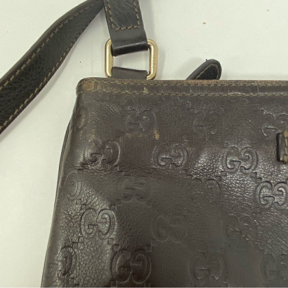 Gucci Dark Brown Guccissima Leather Crossbody Bag - Picture 5 of 11